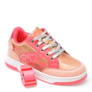 Pantofi BREEZY ROLLERS roz, 2223121, din piele ecologica, fetita