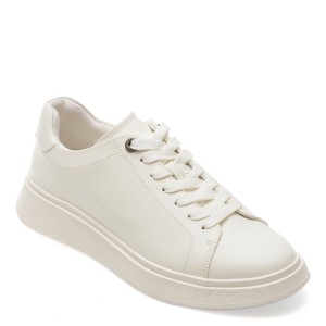 Pantofi casual ALDO albi, 13711685, din piele ecologica, barbat