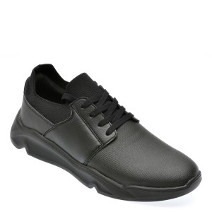 Pantofi casual ALDO negri, 13712982, din piele ecologica, barbat