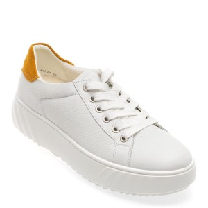 Pantofi casual ARA albi, 46523, din piele naturala, dama