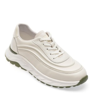 Pantofi casual EPICA albi, 359, din piele naturala, barbat