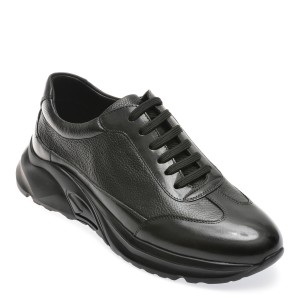Pantofi casual EPICA negri, 230H113, din piele naturala, barbat