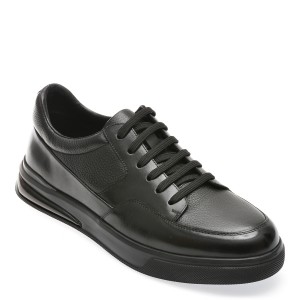 Pantofi casual EPICA negri, 316K26, din piele naturala, barbat