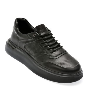 Pantofi casual EPICA negri, D3513, din piele naturala, barbat