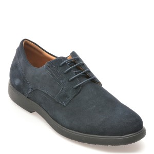 Pantofi casual GEOX bleumarin, U35EFA, din piele intoarsa, barbat