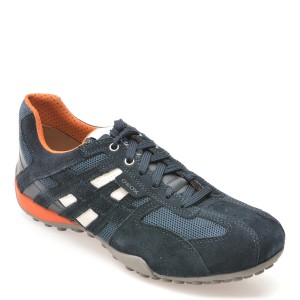 Pantofi casual GEOX bleumarin, U4207K, din material textil, barbat