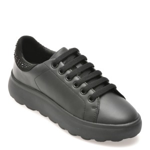 Pantofi casual GEOX negri, D46TCB, din piele naturala, dama