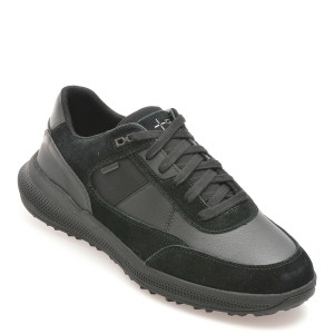 Pantofi casual GEOX negri, U36E0A, din piele naturala, barbat