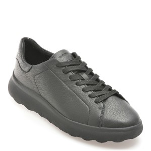 Pantofi casual GEOX negri, U45FUA, din piele naturala, barbat