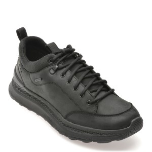 Pantofi casual GEOX negri, U46HMB, din piele naturala, barbat