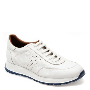 Pantofi casual LE COLONEL albi, 643541, din piele naturala, barbat