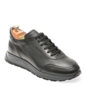 Pantofi casual LE COLONEL negri, 66412, din piele naturala, barbat