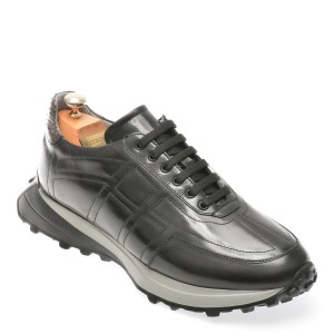 Pantofi casual LE COLONEL negri, 66709, din piele naturala, barbat