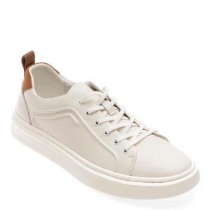 Pantofi casual OTTER albi, 3321, din piele naturala, barbat