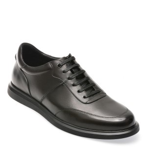 Pantofi casual OTTER negri, 218911, din piele naturala, barbat