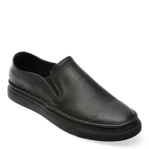 Pantofi casual OTTER negri, 2238, din piele naturala, barbat