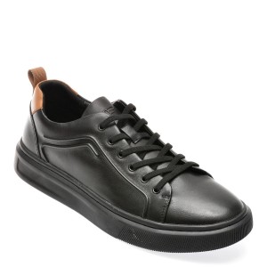 Pantofi casual OTTER negri, 3321, din piele naturala, barbat