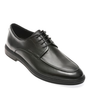 Pantofi casual OTTER negri, 917205, din piele naturala, barbat