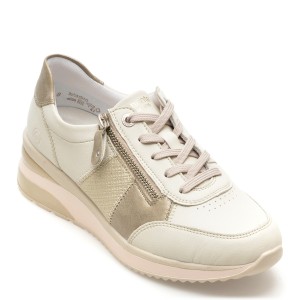 Pantofi casual REMONTE albi, D24141,din piele naturala, dama