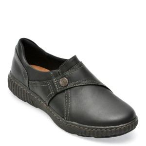 Pantofi CLARKS negri, CAROPEA, din piele naturala, dama