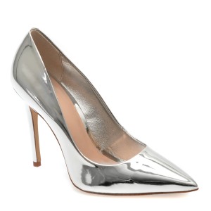 Pantofi eleganti ALDO argintii, CASSEDYNA040, din piele ecologica lacuita, dama