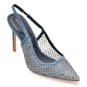 Pantofi eleganti ALDO bleumarin, 13697490, din material textil, dama