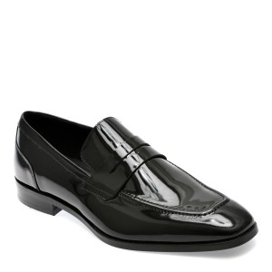 Pantofi eleganti ALDO negri, AALTO001, din piele naturala lacuita, barbat
