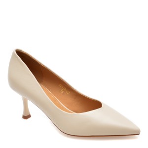 Pantofi eleganti EPICA albi, 6, din piele naturala, dama