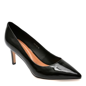 Pantofi eleganti EPICA negri, 4009, din piele naturala lacuita, dama