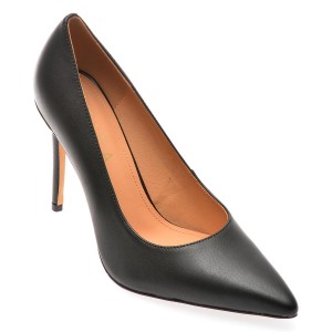 Pantofi eleganti EPICA negri, A234, din piele naturala, dama