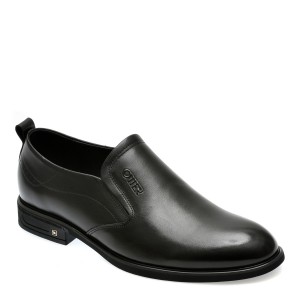 Pantofi eleganti OTTER negri, 37025, din piele naturala, barbat