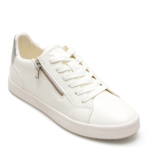 Pantofi GEOX albi, D026HA, din piele ecologica, dama