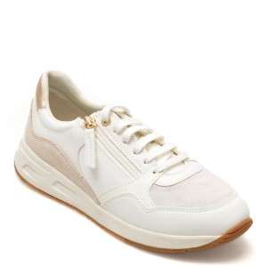 Pantofi GEOX albi, D36NQB, din piele naturala, dama