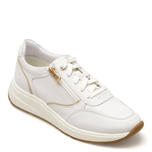 Pantofi GEOX albi, D45MXE, din piele naturala, dama