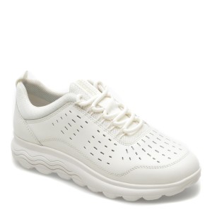 Pantofi GEOX albi, D45NUD, din piele naturala, dama