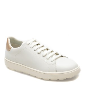 Pantofi GEOX albi, D45WEA, din piele naturala, dama