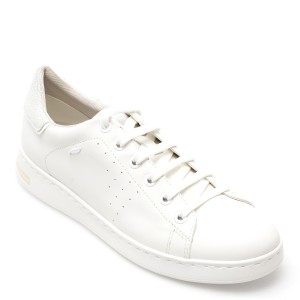 Pantofi GEOX albi, D621BA, din piele naturala, dama