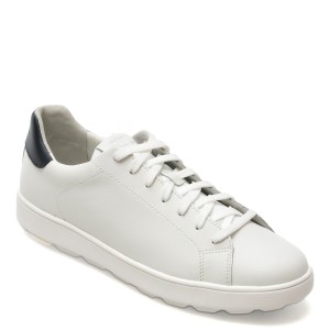 Pantofi GEOX albi, U45GPA, din piele naturala, barbat
