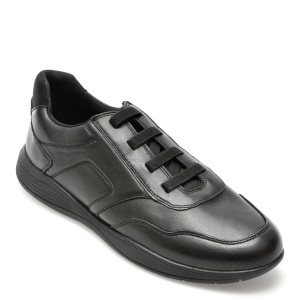 Pantofi GEOX negri, U45BXE, din piele naturala, barbat