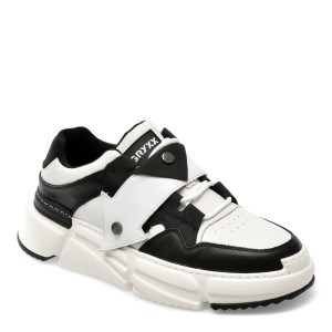 Pantofi GRYXX alb-negru, 173, din piele naturala, barbat