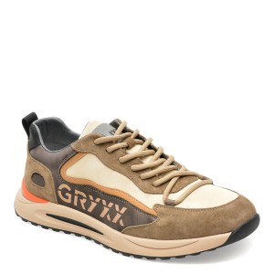 Pantofi GRYXX albi, 3033, din piele naturala, barbat