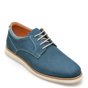 Pantofi OTTER albastri, A36, din nabuc, barbat