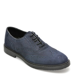 Pantofi OTTER bleumarin, EF88, din nabuc, barbat