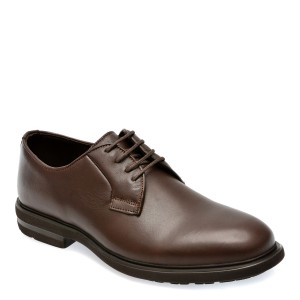 Pantofi OTTER maro, E1801, din piele naturala, barbat