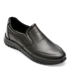Pantofi OTTER negri, 414, din piele naturala, barbat