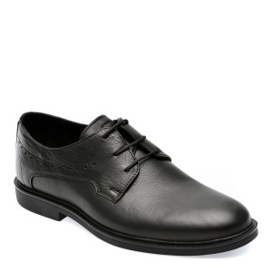 Pantofi OTTER negri, 51532, din piele naturala, barbat