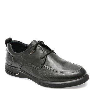 Pantofi OTTER negri, 5305, din piele naturala, barbat