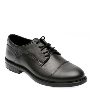 Pantofi OTTER negri, E152, din piele naturala, barbat