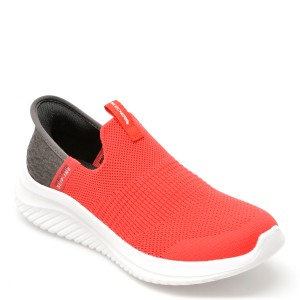 Pantofi SKECHERS rosii, ULTRA FLEX 3.0, din material textil, baiat