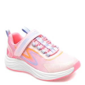 Pantofi SKECHERS roz, GO-RUN ACCELERATE, din material textil, fetita